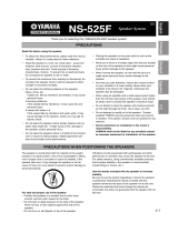 Yamaha NS-525F El manual del propietario