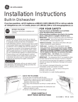 GE DDT595SGJWW Guía de instalación