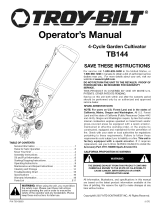 Troybilt TB144 El manual del propietario