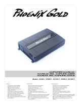 Phoenix Gold SX 1200W 5 Channel Amplifier Manual de usuario