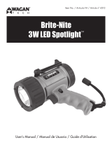 Wagan Brite-Nite™ 3W LED Spotlight Manual de usuario