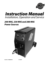ESAB 200 MIG, 230 MIG and 280 MIG Power Sources Manual de usuario