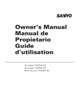 Sanyo FWSA205E El manual del propietario