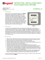 Legrand 8-Port Gigabit Switch (DA1008) Guía de instalación