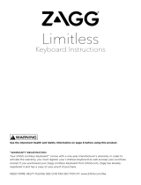 Zagg Limitless Universal Keyboard El manual del propietario