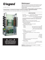 Legrand LMCP8/24/48 RelayPanel Interiors Guía de instalación