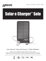 Wagan Solar e Charger™ Solo Manual de usuario