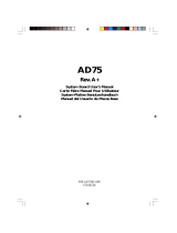 DFI AD75 Manual de usuario