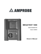 Amprobe MEGATEST-1000 Megohmmeter Manual de usuario