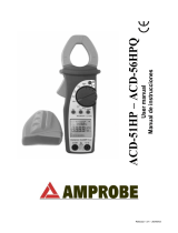Amprobe ACD-51HP & ACD-56HPQ Power Quality Clamp-On Manual de usuario