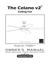 Fanimation Celano v2 FP8062 El manual del propietario