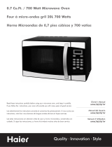 Haier MWM7800TW El manual del propietario
