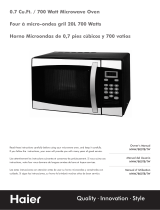 Haier MWM7800TB El manual del propietario