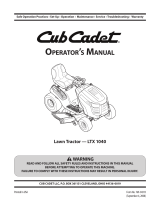 Cub Cadet LTX 1040 Manual de usuario