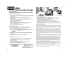 HoMedics PM-35 Instruction book