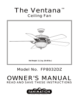 Fanimation Ventana  FP8032DZ El manual del propietario