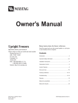 Maytag upright freezers El manual del propietario