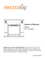 Electralog Fireplace Compact El manual del propietario
