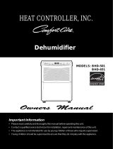 Heat Controller Comfort-Aire BHD-501 El manual del propietario