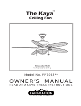Fanimation Kaya FP7963 ENG-SPA El manual del propietario