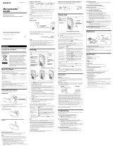 Sony M-475 Manual de usuario