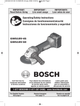 Bosch GWS18V-45 El manual del propietario