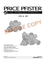 Black & Decker Price Pfister JX9 Manual de usuario