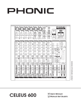 Phonic CELEUS 600 Manual de usuario