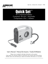 Wagan Tech 12V Quick Set Inflator Compressor Manual de usuario