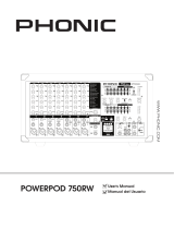 Phonic POWERPOD 750RW Manual de usuario