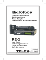 Telex Telex RE-2 Operating Instructions Manual