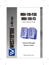 Westermo MDI-110-F3G Guía del usuario