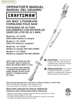 Craftsman 151.74326 Manual de usuario