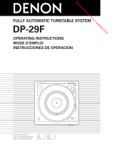 Denon DP-29F SILVER El manual del propietario