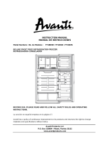 Avanti FF18D1B Manual de usuario