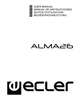 Ecler ALMA26 Manual de usuario