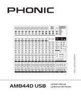 Phonic AM 844D USB Manual de usuario