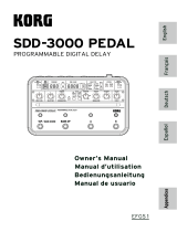 Korg SDD-3000 PEDAL El manual del propietario