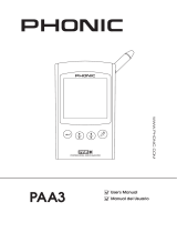 Phonic PAA3 Manual de usuario