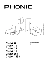 Phonic ClubX 15 Manual de usuario