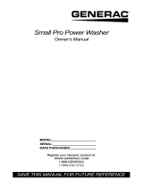 Generac Small Pro Power Washer El manual del propietario