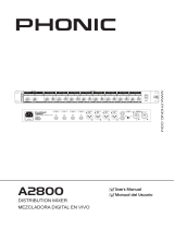 Phonic A2800 Manual de usuario