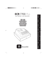 Olivetti ECR 7700 Plus El manual del propietario