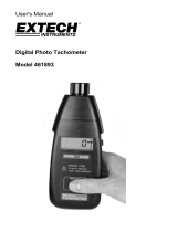 Extech Instruments Extech 461893 Manual de usuario