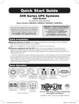 Tripp Lite 120V AVR Series UPS Systems Guía de inicio rápido