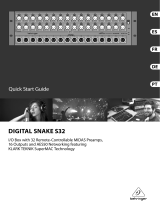 Behringer DIGITAL SNAKE S32 Guía de inicio rápido