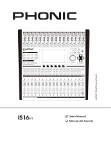 Phonic IS16 Manual de usuario