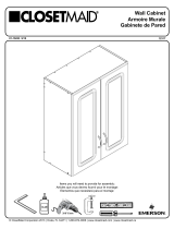 ClosetMaid Wall Cabinet Guía de instalación