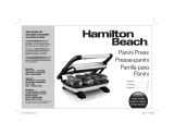 Hamilton Beach Panini Press Manual de usuario