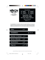Tripp Lite PV 500FC Manual de usuario